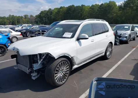 2021 BMW X7 xDrive40I z USA, uszkodzony, nr VIN 5UXCW2C05M9G30151